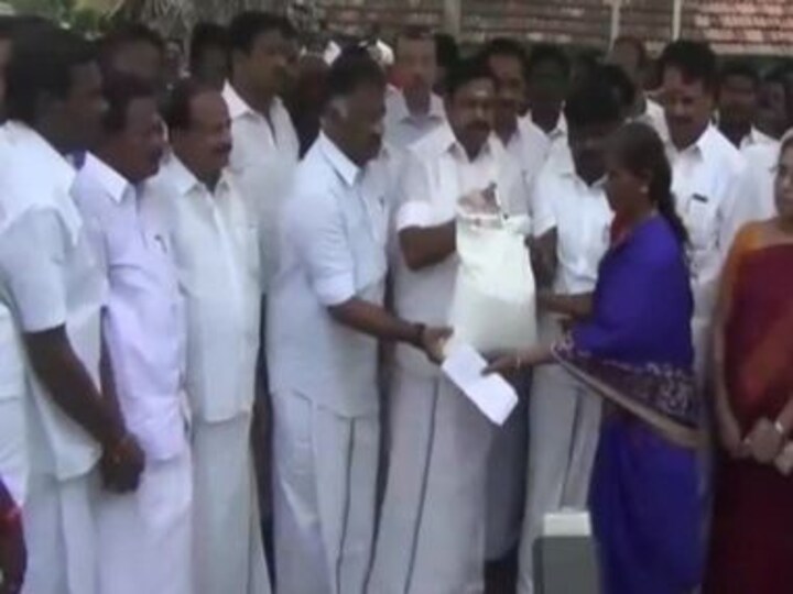 E Palaniswami visits districts hit by Cyclone Gaja in Tamil Nadu, distributes relief material