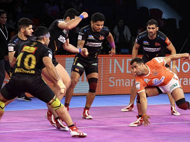 Pro Kabaddi 2018, Match Highlights, Telugu Titans vs Jaipur Pink Panthers: Titans thrash Panthers to inch closer to playoff spot Pro Kabaddi 2018, Match Highlights, Telugu Titans vs Jaipur Pink Panthers: Titans thrash Panthers to inch closer to playoff spot