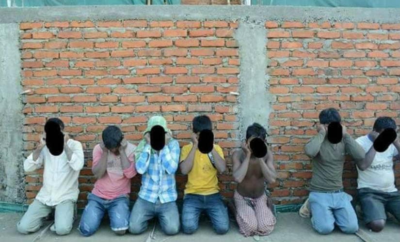 Some of the 'suspected workers'. Image: Syeda Ambia Zahan
