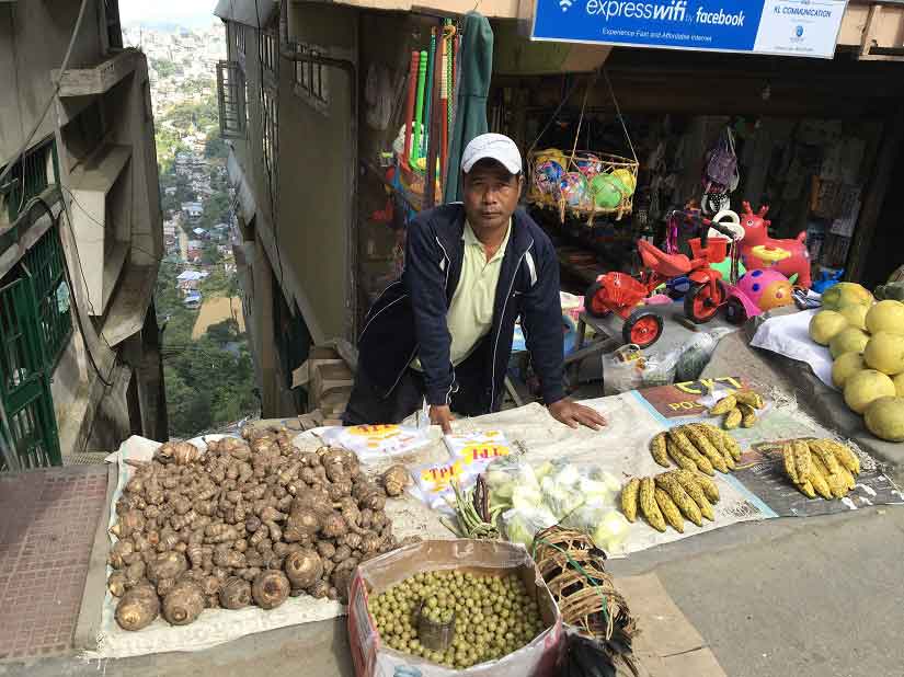 Vice president of the Sesawng Field Veng Bazaar Association, Vanlalzauva. Image Courtesy: Ezrela Dalidia Fanai/101Reporters