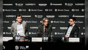 World Chess Championship: Magnus Carlsen, Fabiano Caruana agree to a tepid draw in shortest game of the match in Game 11