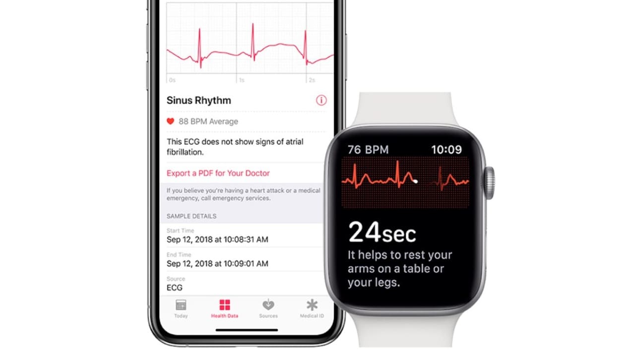 Apple Watch Series 4 enables ECG app to let you check