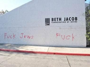 Synagogue in Californias Irvine defaced with anti-Semitic graffiti; police patrolling increased at Jewish facilities across city