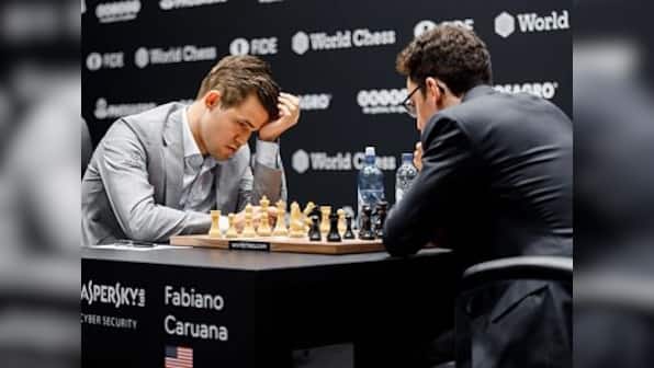 World Chess Championship: Magnus Carlsen has narrow escape in 80-move marathon in Game 6 as scores stay level