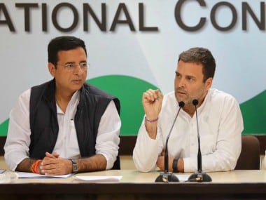 ongress president Rahul Gandhi addressing a press conference in Delhii on Friday. Twitter/@INCIndia