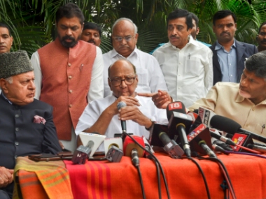 Chandrababu Naidu, Sharad Pawar, Farooq Abdullah come together 'to protect nation', say 'democracy is in danger' Chandrababu Naidu, Sharad Pawar, Farooq Abdullah come together 'to protect nation', say 'democracy is in danger'