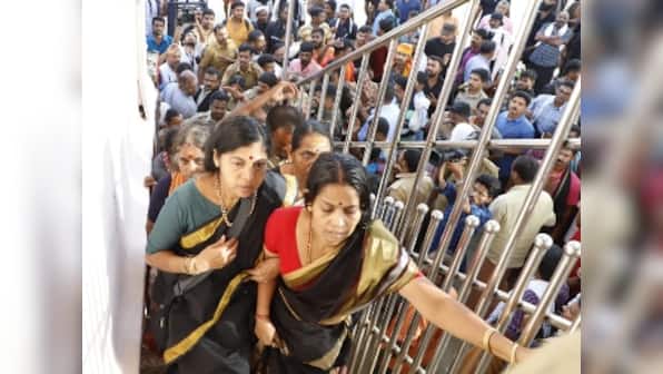 Sabarimala: 52-yr-old woman enters after scuffle with protesters over age despite showing ID proof; media attacked at base camp