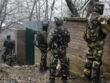 Jammu and Kashmir: Encounter rages between security forces and militants on outskirts of Srinagar Jammu and Kashmir: Encounter rages between security forces and militants on outskirts of Srinagar