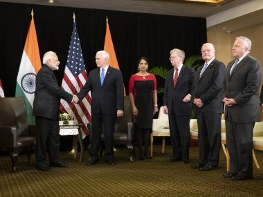 Narendra Modi-Mike Pence meeting in Singapore ticked all the right boxes, but will Donald Trump play spoiler? Narendra Modi-Mike Pence meeting in Singapore ticked all the right boxes, but will Donald Trump play spoiler?