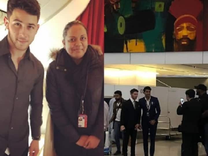 Nick Jonas poses with Indian fans after his arrival in country for upcoming nuptials with Priyanka Chopra