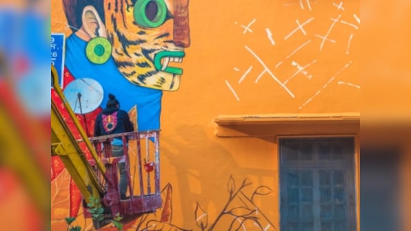 Artist Saner bridges Mexican and Indian culture in his mural for St+art's Lodhi Art District