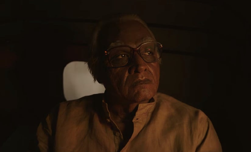 A still of Vijay Sethupathi in Seethakathi. Screenshot from YouTube