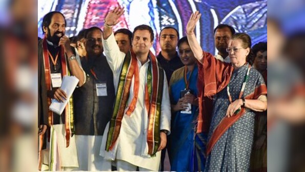 Sonia Gandhi seeks to reclaim Congress' lost ground in Telangana with rally; Chandrababu Naidu conspicuous by his absence