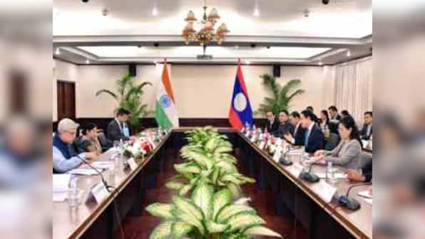 Sushma Swaraj holds bilateral talks with Laotian counterpart Saleumxay Kommasith; meets Prime Minister Thongloun Sisoulith