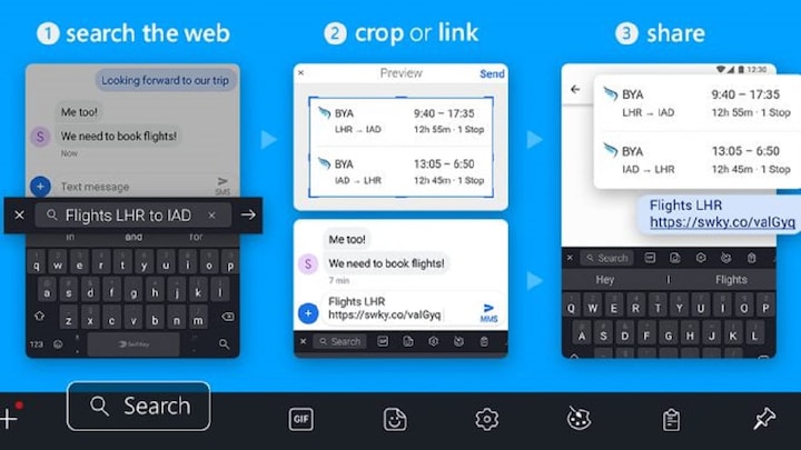 Swiftkey for Android gets Gboard-like feature to search the web directly from keyboard