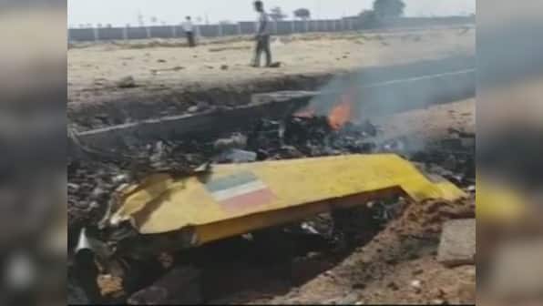 HAL HJT-16 Kiran aircraft which took off from Hakimpet Air Force station crashed in Telangana's Bahupeta; pilot escapes miraculously