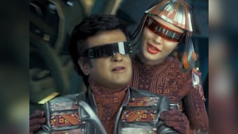 2.0's new song Tu Hi Re depicts Rajinikanth, Amy Jackson's romance, juxtaposed with upbeat AR Rahman score