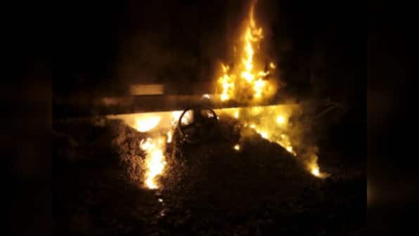 Two wagons of goods train catch fire in Maharashtra's Palghar district; rail services affected, probe underway