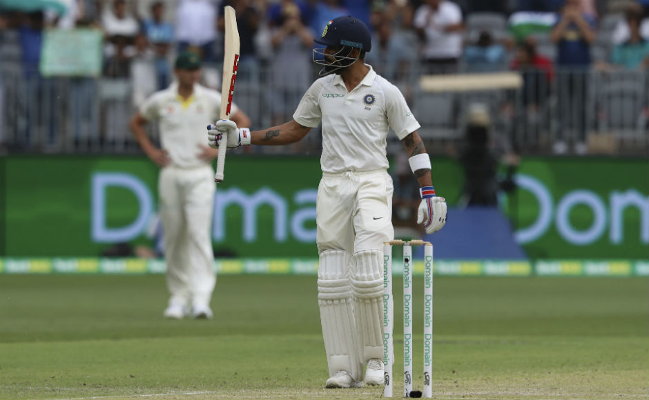 Virat Kohli, Ajinkya Rahane defy red-hot Australia attack to guide India to safety on Day 2 at Perth Virat Kohli, Ajinkya Rahane defy red-hot Australia attack to guide India to safety on Day 2 at Perth