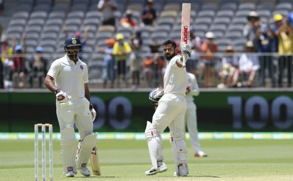 India skipper Virat Kohli slams 25th Test ton before Australia stretch lead to 175 on Day 3 at Perth India skipper Virat Kohli slams 25th Test ton before Australia stretch lead to 175 on Day 3 at Perth