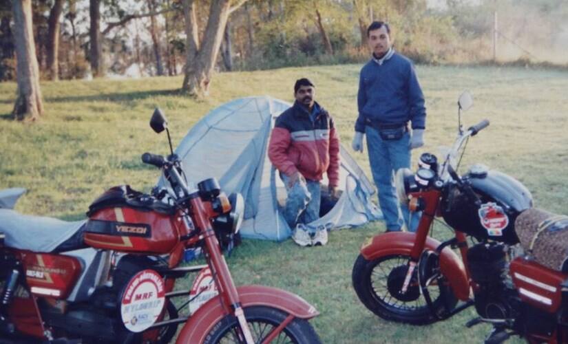Given their budget, most halts were either at campsites like this one in Australia, or at the homes of local Indian hosts. Image courtesy: Arun Khadse