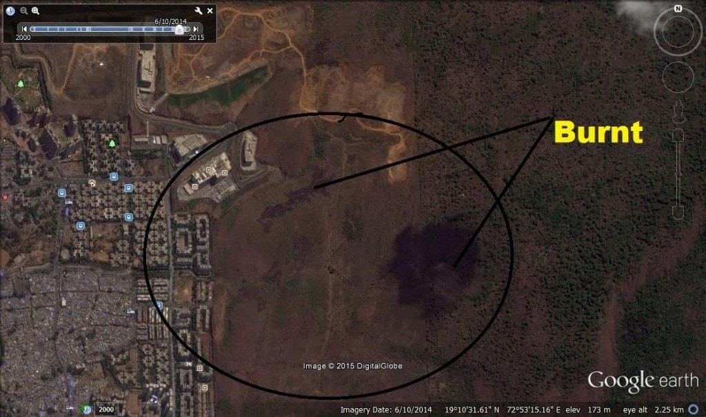 Satellite images from 2014.