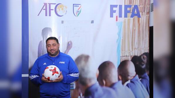 Syria's Technical Director for football Muhannad Alfakeer says war-torn nation hunting for normalcy through sport