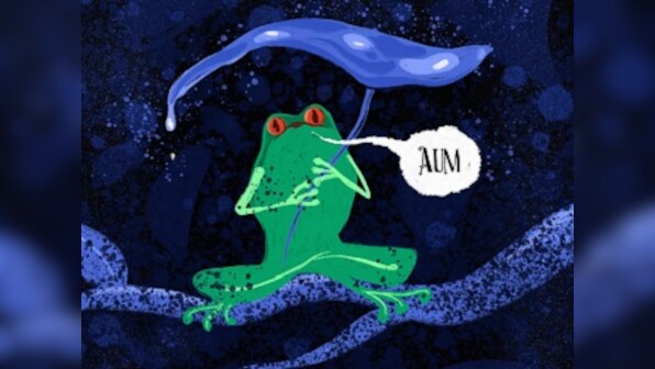 An abridged retelling of the Māṇḍūkya Upaniṣad, or The Upanishad of the Frog