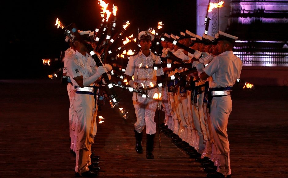 The Indian Navy soldiers displayed their skills as they held their rifles during Navy Day celebrations in Mumbai. The Navy Day is celebrated every year on 4 December to recall the contribution of the force during the 1971 Bangladesh liberation war. Reuters The Indian Navy soldiers displayed their skills as they held their rifles during Navy Day celebrations in Mumbai. The Navy Day is celebrated every year on 4 December to recall the contribution of the force during the 1971 Bangladesh liberation war. Reuters