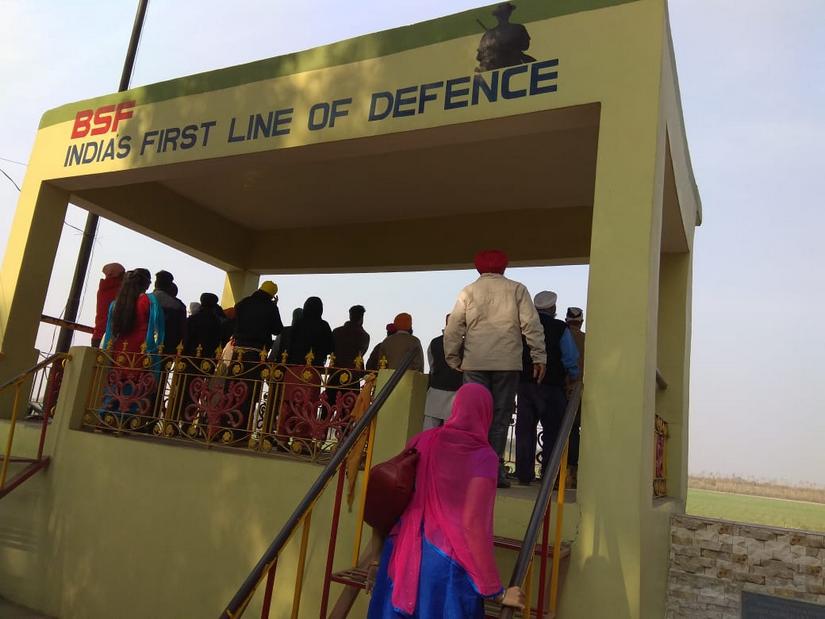 The BSF post in Gurdaspur from where the Kartarpur shrine in Pakistan can be seen through binoculars. Image Courtesy: Arjun Sharma/101Reporters