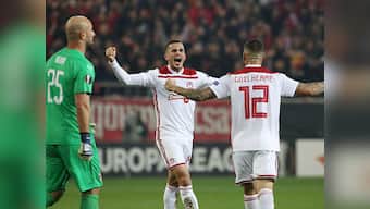 Europa League: Olympiakos send AC Milan crashing out; Eintracht Frankfurt fans run riot during Lazio win