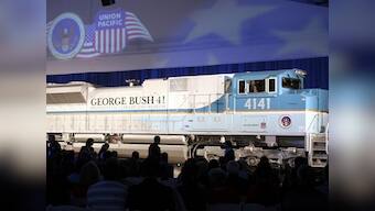 4141 locomotive to carry George HW Bush's casket on funeral procession; train was commissioned in honour of 41st US president