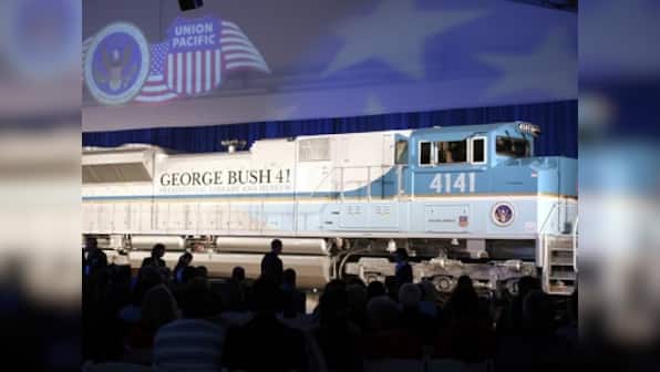 4141 locomotive to carry George HW Bush's casket on funeral procession; train was commissioned in honour of 41st US president