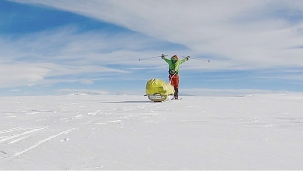 American adventurer makes history completing coast-to-coast solo trek of Antarctica