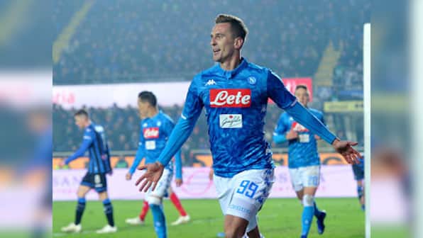 Serie A: Napoli ride on super sub Arkadiusz Milik's late winner to beat Atalanta, close gap on leaders Juventus to eight points