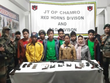 Nine NDFB(S) militants arrested on their way to Assam from Myanmar; huge cache of arms, ammunition recovered Nine NDFB(S) militants arrested on their way to Assam from Myanmar; huge cache of arms, ammunition recovered