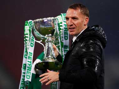 Celtic wins Scottish League Cup final against Aberdeen as Brendan Rodgers looks to win treble of domestic trebles Celtic wins Scottish League Cup final against Aberdeen as Brendan Rodgers looks to win treble of domestic trebles