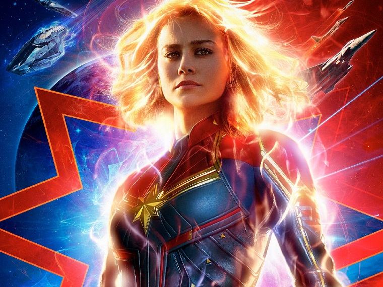 Captain Marvel: Brie Larson is positively glowing in new poster released ahead of second trailer Captain Marvel: Brie Larson is positively glowing in new poster released ahead of second trailer