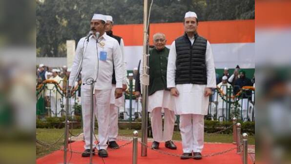 Congress celebrates its 134th foundation day at party headquarters in New Delhi; AK Antony cuts birthday cake too