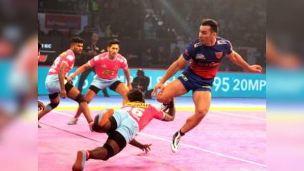 Pro Kabaddi League 2018: Jaipur Pink Panthers stage fine comeback to eke out a tie against Dabang Delhi