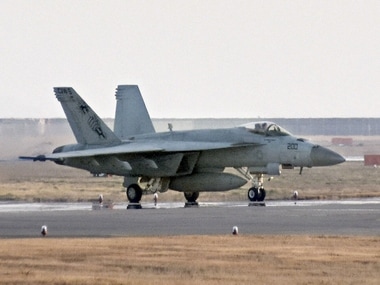 File photo of a F/A-18 jet. AP