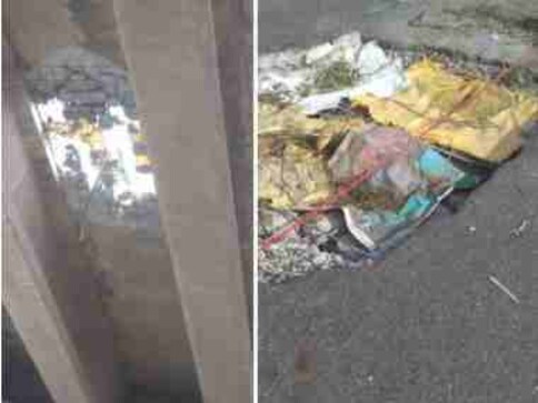 Six-foot-wide hole on Gurugram flyover puts lives in jeopardy, leads to traffic disruptions on Delhi-Jaipur route Six-foot-wide hole on Gurugram flyover puts lives in jeopardy, leads to traffic disruptions on Delhi-Jaipur route