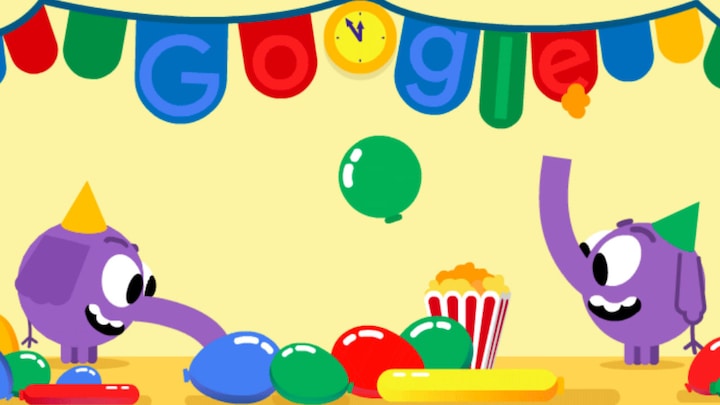 New Year's Eve 2018: Google doodle wishes with a pair of partying baby elephants