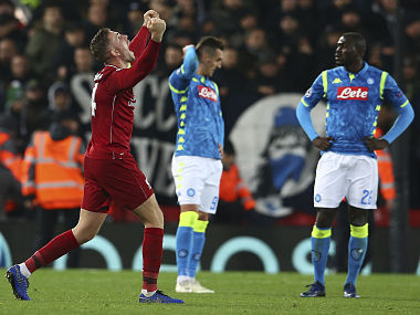 Champions League: Anfield brings the noise as Jurgen Klopp's Liverpool relegate Napoli to Europa League Champions League: Anfield brings the noise as Jurgen Klopp's Liverpool relegate Napoli to Europa League