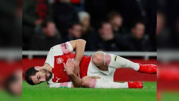 Arsenal midfielder Henrikh Mkhitaryan out for six weeks after injuring foot in Carabao Cup defeat to Tottenham