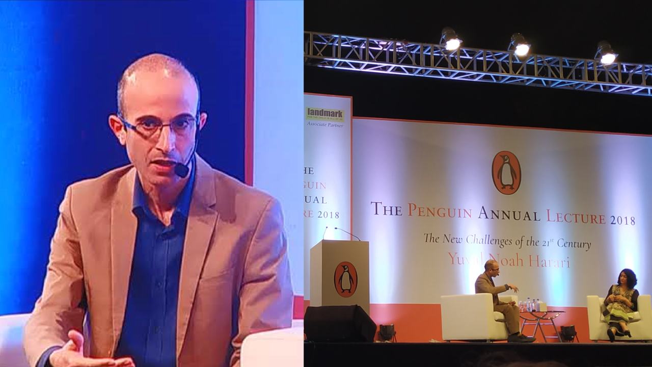 Yuval Noah Harari talks of the future of war, climate and AI at Penguin Lecture 2018 Yuval Noah Harari talks of the future of war, climate and AI at Penguin Lecture 2018