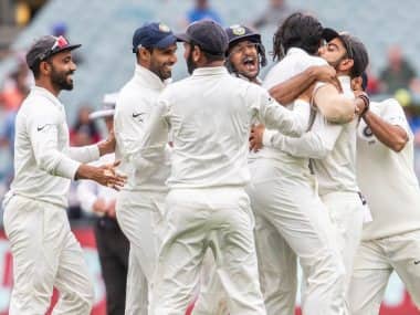 India registered their 150th Test victory at Melbourne. AP