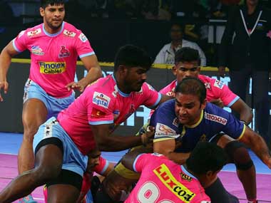 Pro Kabaddi 2018: Jaipur Pink Panthers beat Tamil Thalaivas to keep playoff-spot hopes alive Pro Kabaddi 2018: Jaipur Pink Panthers beat Tamil Thalaivas to keep playoff-spot hopes alive