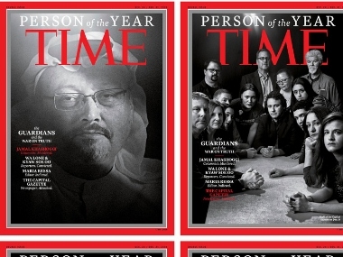 Jamal Khashoggi, four other journalists 'targeted' by governments feature as Time Magazine's 'Person of the Year' Jamal Khashoggi, four other journalists 'targeted' by governments feature as Time Magazine's 'Person of the Year'