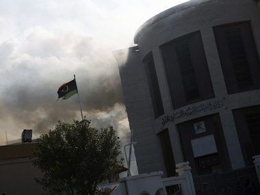 Suicide attack at Libya's foreign ministry kills at least three, injures 21; Islamic State claims responsibility Suicide attack at Libya's foreign ministry kills at least three, injures 21; Islamic State claims responsibility